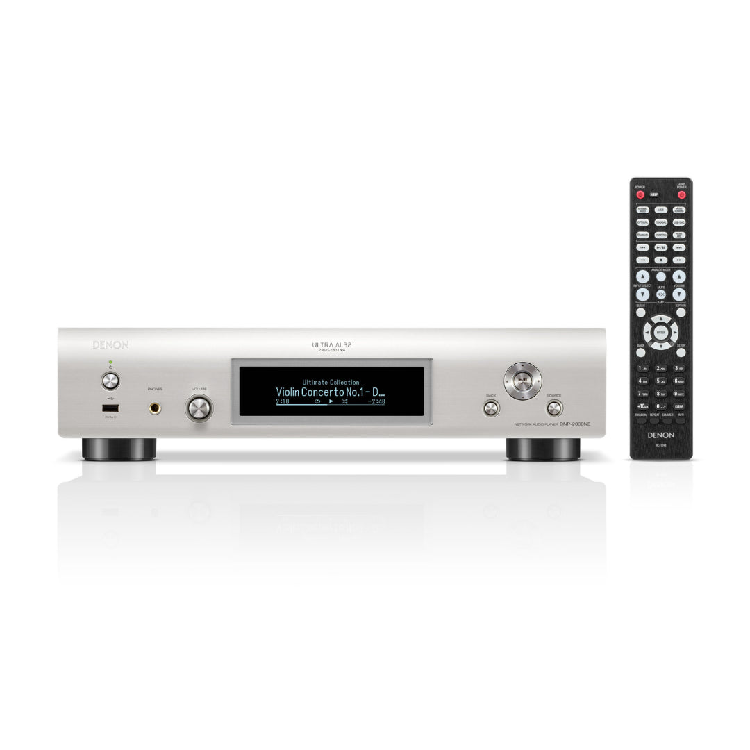 Denon DNP-2000NE Hi-Res Audio Network Streamer - Wireless Music Streaming for Home Theater & Audiophile Systems