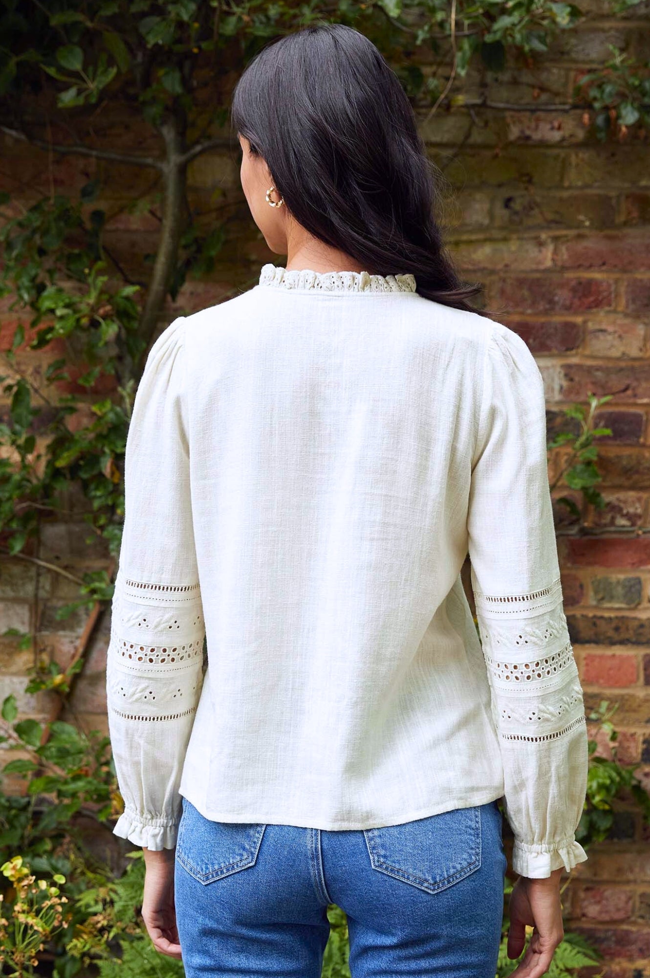 Elegant Ivory Caren Blouse for Women - Soft & Comfortable Casual Top for Office, Dating & Everyday Wear