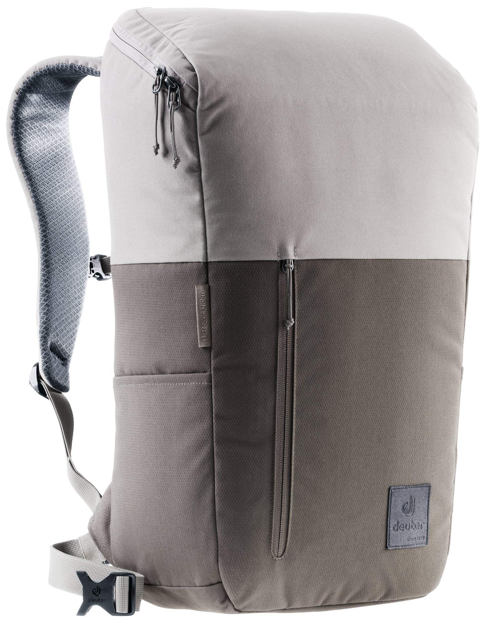 Deuter UP Stockholm Backpack - Durable Travel & Hiking Daypack for Men & Women, Stone/Pepper Color - Perfect for Commuting, Outdoor Adventures & Daily Use