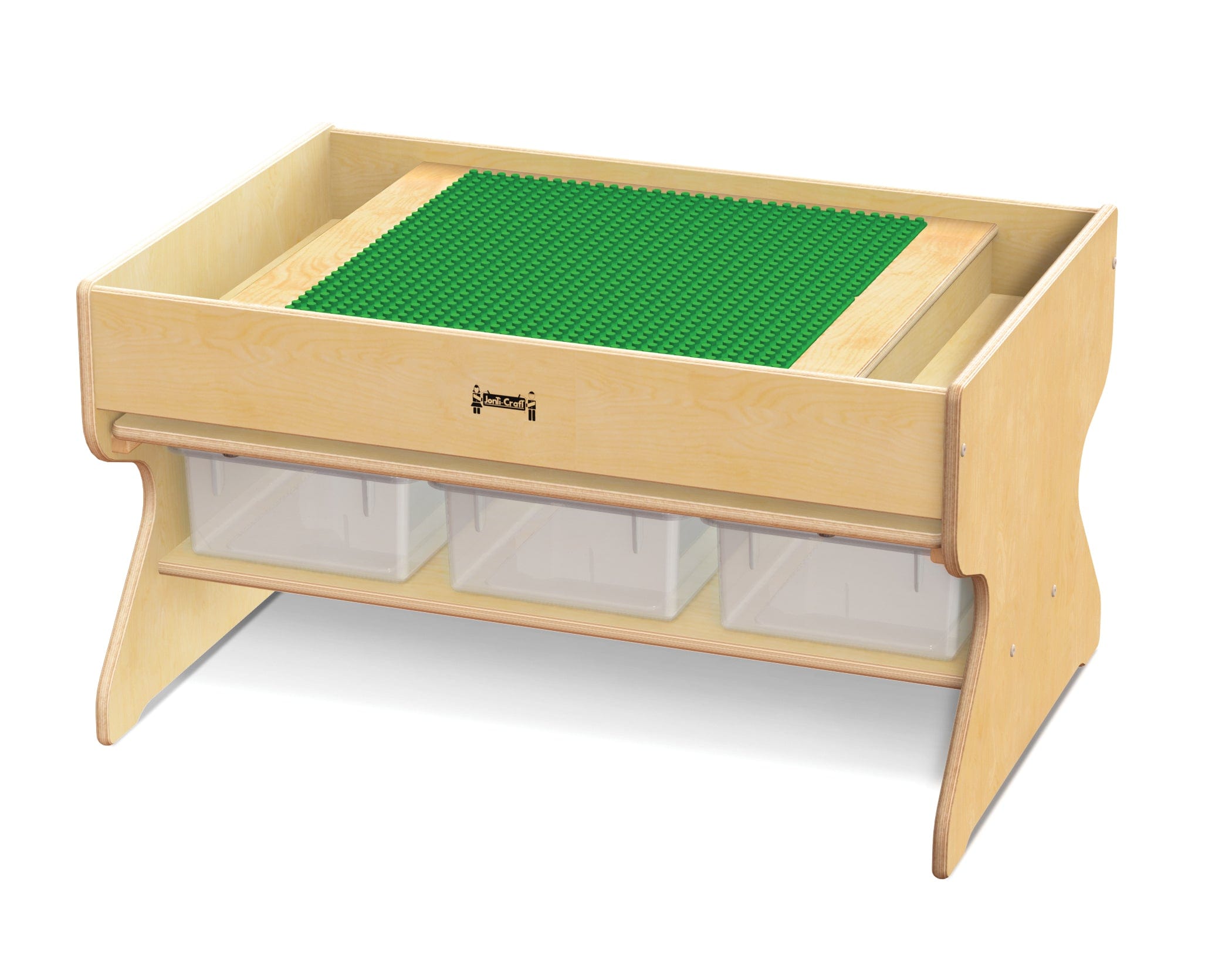 Deluxe Building Blocks Table for Kids - Large Preschool Brick Play Table with Storage, STEM Learning Toy for Toddlers & Children - Perfect for Home, Classroom & Daycare Playrooms