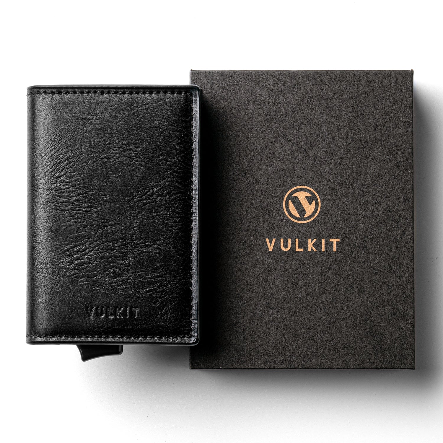 VC200 Slim Aluminum Card Holder with RFID Blocking - Built-in Back Slot Wallet for Credit Cards & IDs - Perfect for Travel, Business, and Everyday Carry