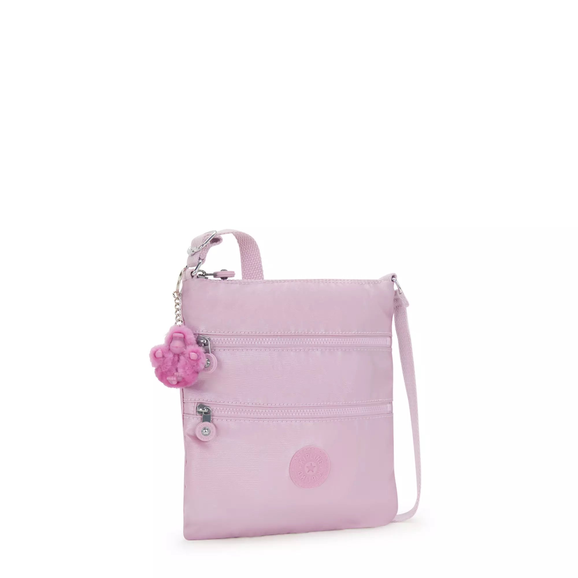 Kipling Keiko Metallic Crossbody Mini Bag - Stylish Lilac Purse for Women | Perfect for Everyday Use, Travel & Date Night