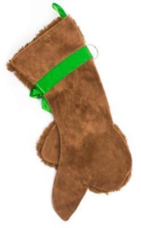 Brown Poodle Dog Christmas Stocking - Cute Pet Holiday Decor for Fireplace Mantel, Tree, and Festive Home Decorations