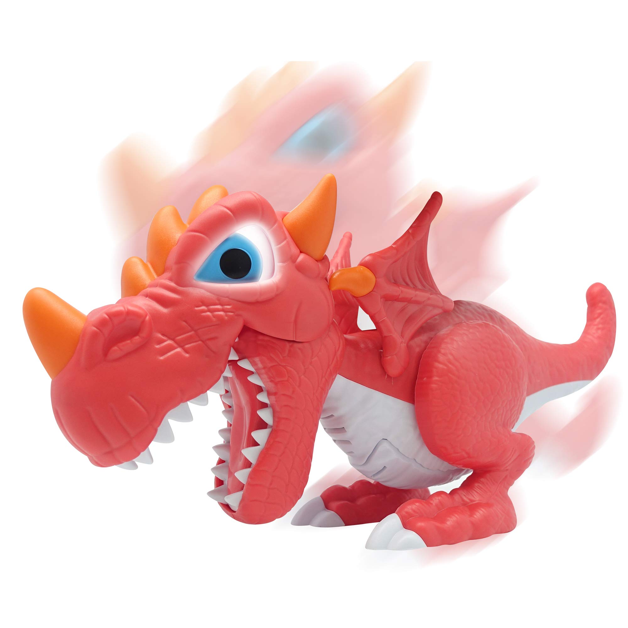Junior Megasaur Bend & Bite Dinosaur Toy - Interactive Red Dino Figure for Kids | Perfect for Pretend Play, Birthday Gifts & Dinosaur-Themed Parties