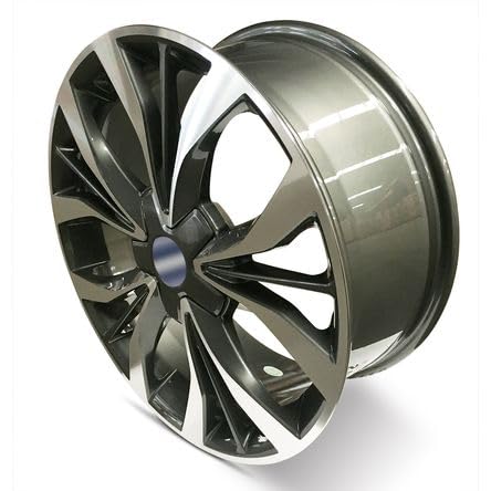 2012-2021 Hyundai Santa Fe 18 Inch Gun Metal Machined Face Aluminum Alloy Wheel - OEM Replacement Car Rim for Smooth Ride | Perfect for City Commuting & Road Trips