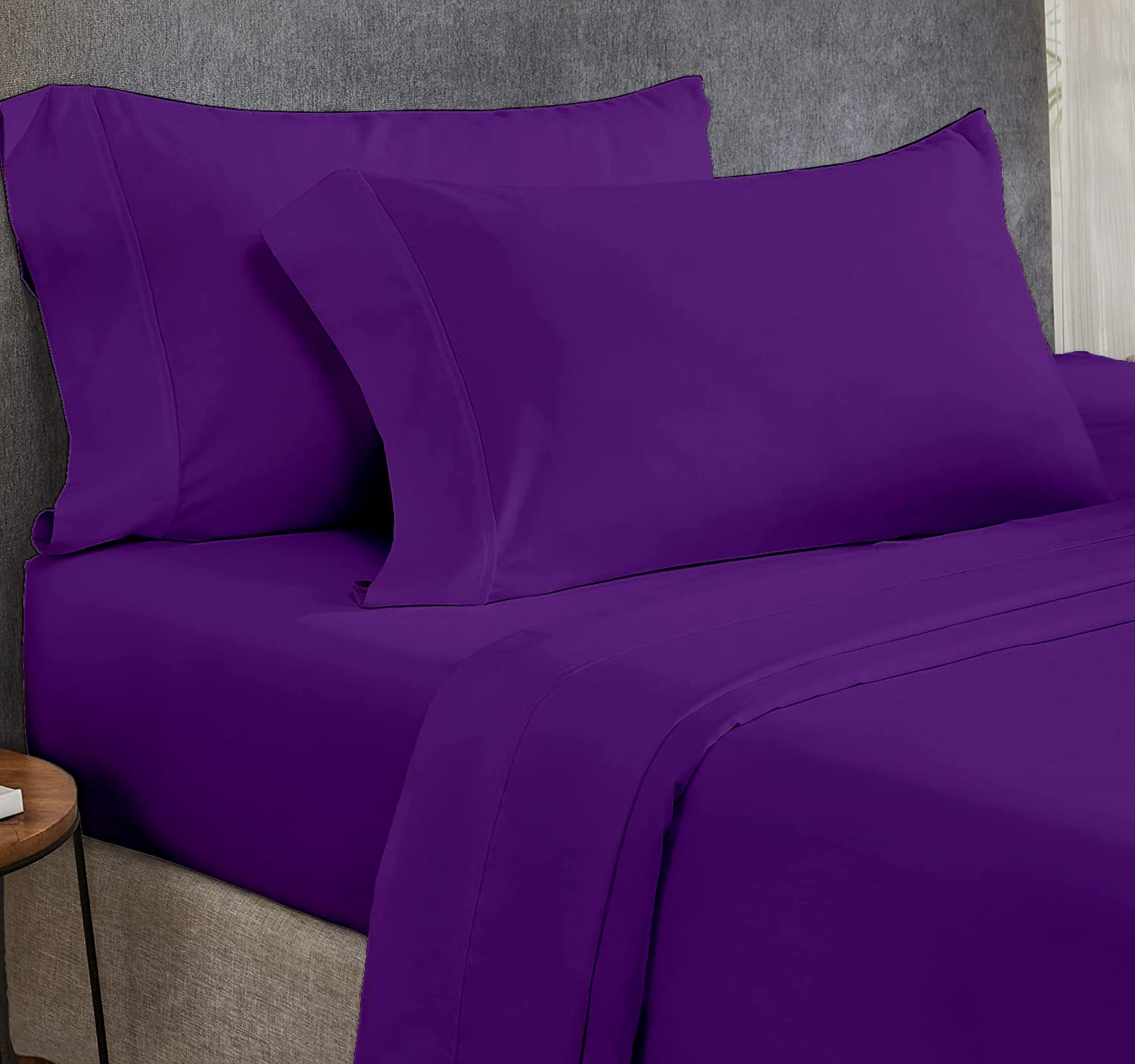 Premium 1000 Thread Count Egyptian Cotton Full Size Bed Sheet Set (4-Piece) - Deep Pocket 16