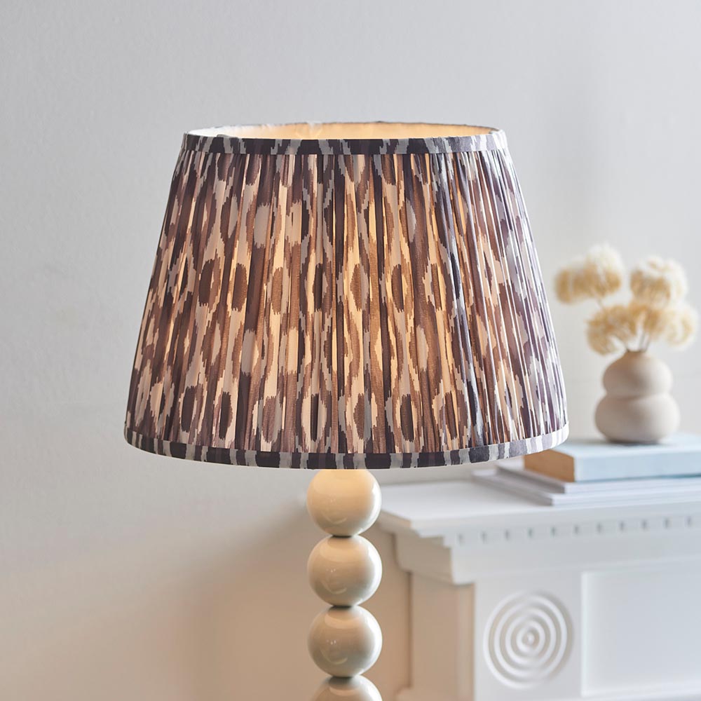 Auralis Ikat Floor Lamp with E27 Socket - Modern Handwoven Design for Living Room, Bedroom & Office Lighting