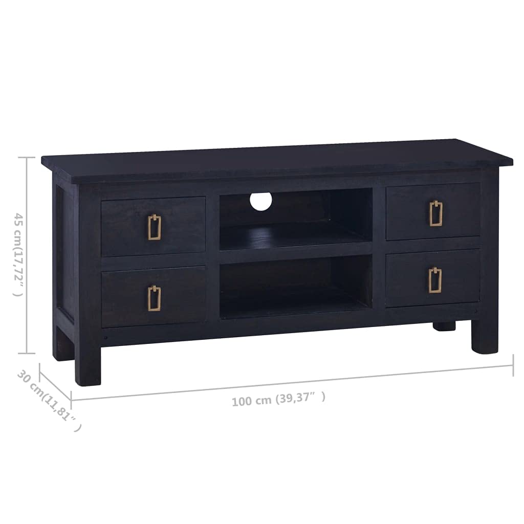 Modern TV Stand with Storage - 39.4