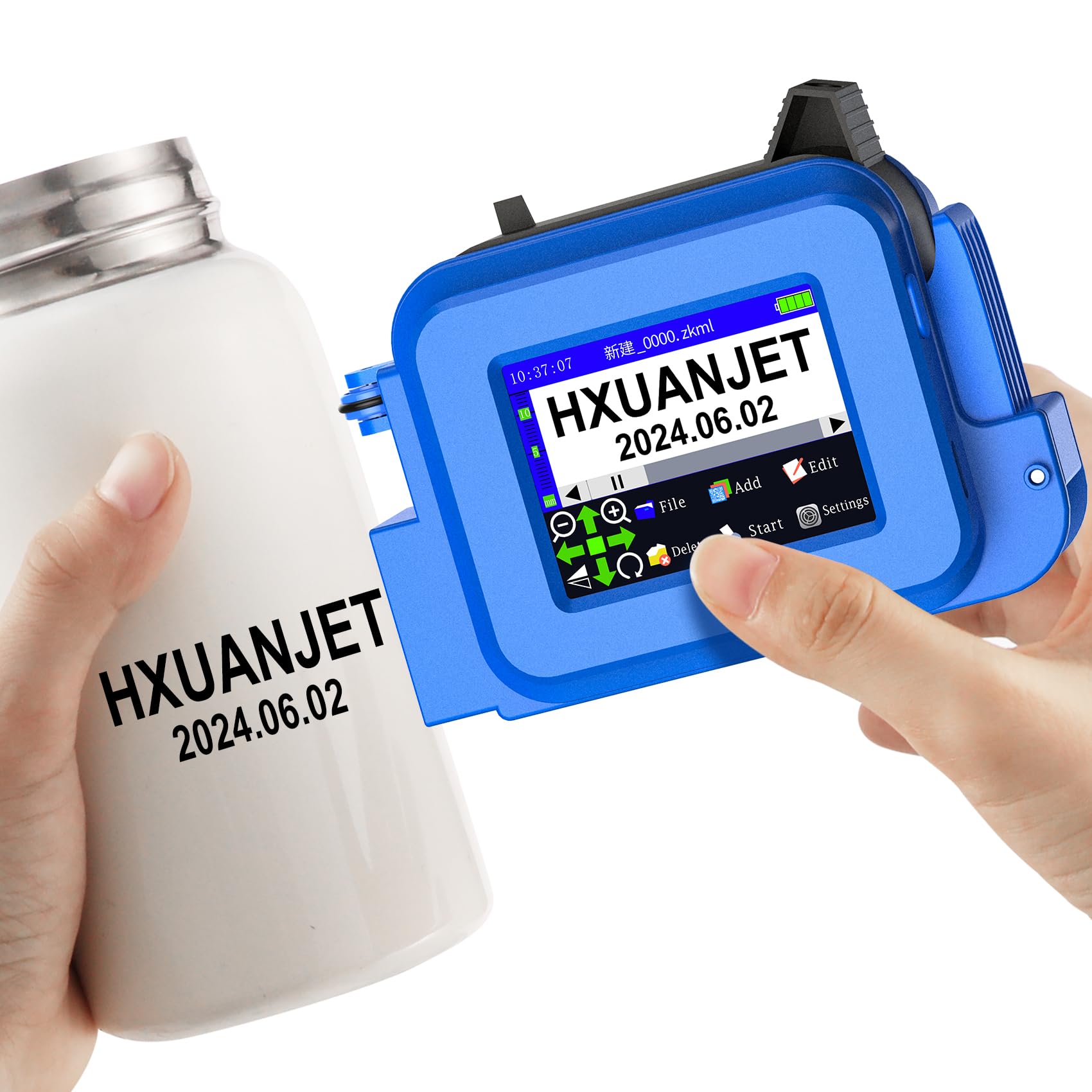 MINI127 Portable Handheld Inkjet Printer - Compact Coding Machine for Logo, QR Code, Barcode, Date & Batch Printing | Ideal for Retail, Warehouse, Manufacturing & Small Business Labeling