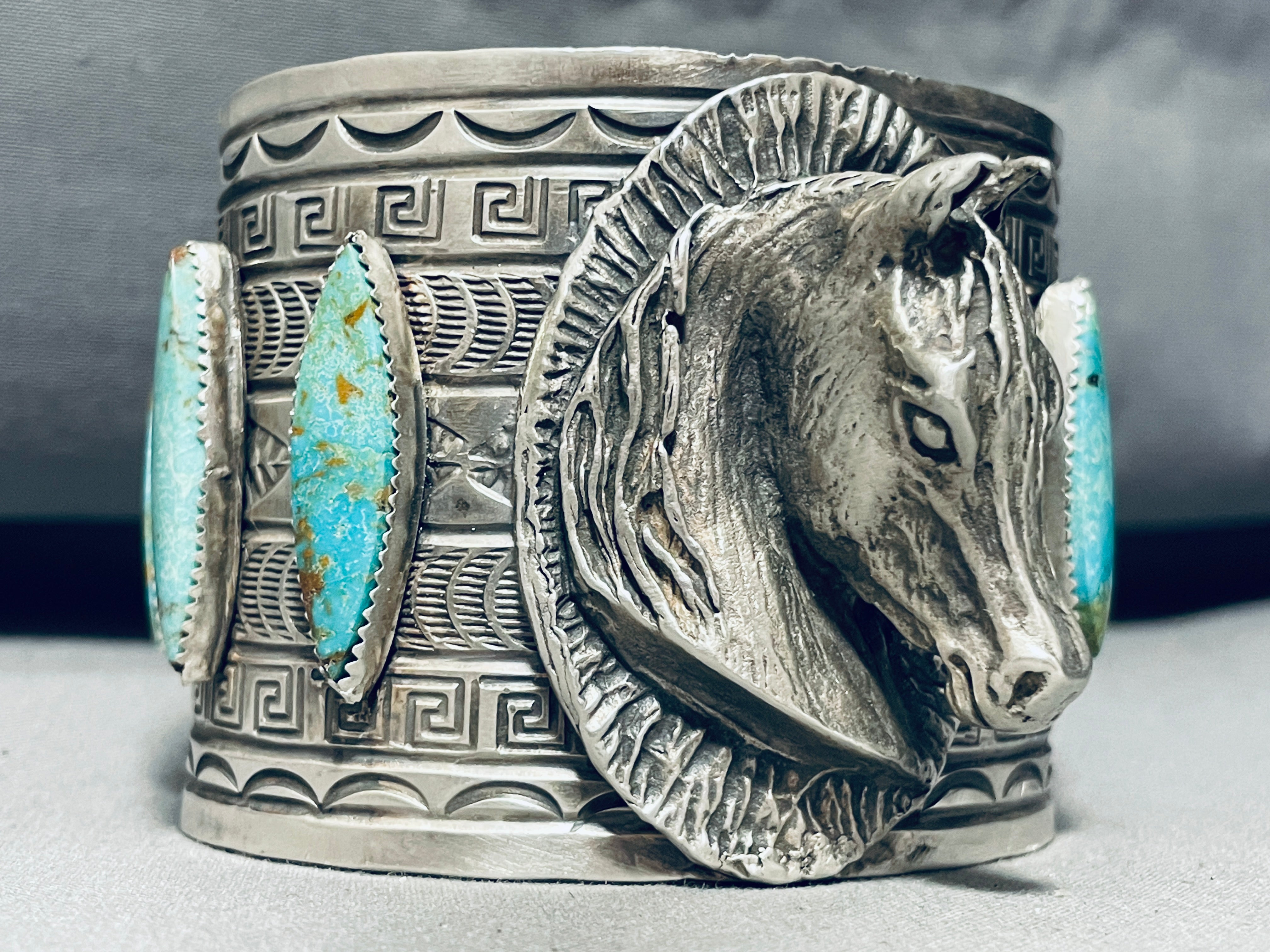 165g Authentic Native American Navajo Turquoise Sterling Silver Bracelet - Handmade Jewelry for Women, Boho Chic Accessory, Perfect for Gifts & Special Occasions