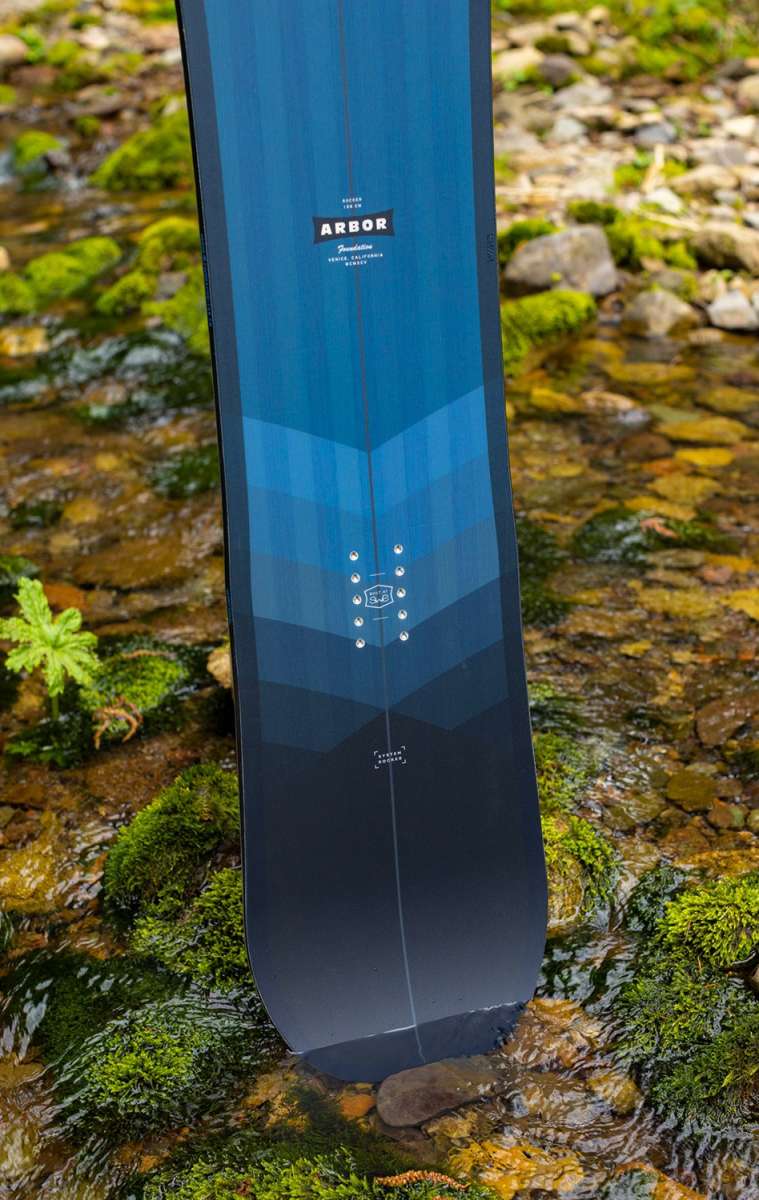 2024 Arbor Foundation Rocker Snowboard - All-Mountain Freestyle Snowboard for Men & Women | Perfect for Powder, Park & Groomed Runs