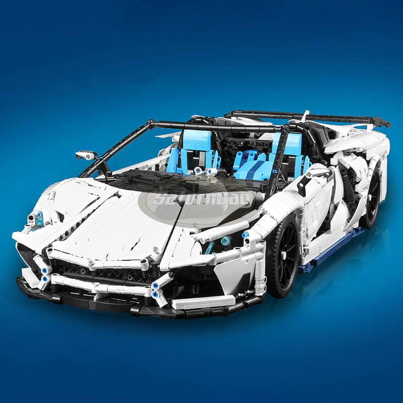 LEZHUANG LZ2101 Lamborghini Aventador SVJ Roadster 1:8 Scale Die-Cast Model Car - Premium Collectible for Car Enthusiasts & Home Office Display
