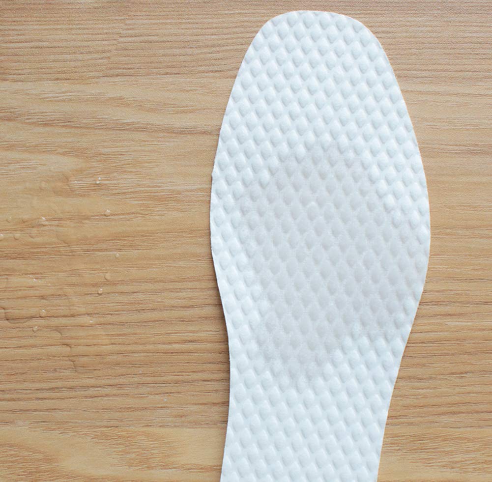 10 Pairs Disposable Shoe Liners for Women - Breathable Thin Insoles, Replaceable Sweat & Odor Control, Wood Pulp Foot Cushions - Perfect for Gym, Travel, Work & Barefoot Comfort