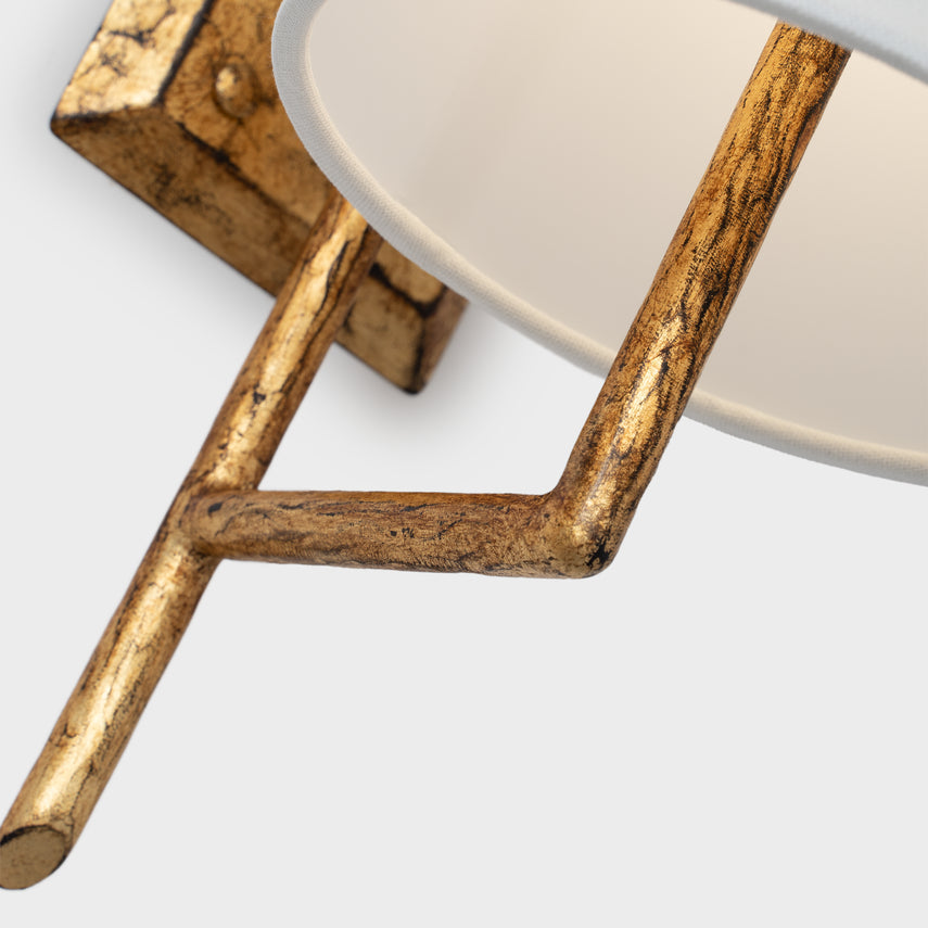 Addison Large Lone Sculpted Sconce Gild - Elegant Wall Lighting for Living Room, Bedroom & Dining Room Decor