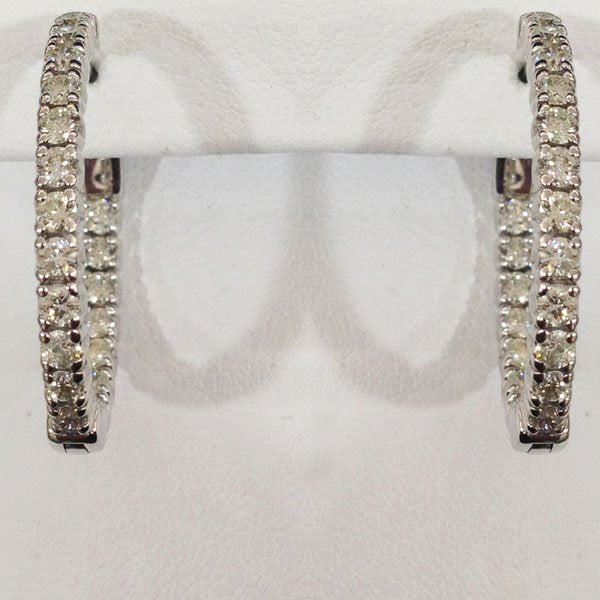 14K White Gold Diamond Stud Earrings for Women - Elegant & Timeless Jewelry Gift for Weddings, Anniversaries & Special Occasions