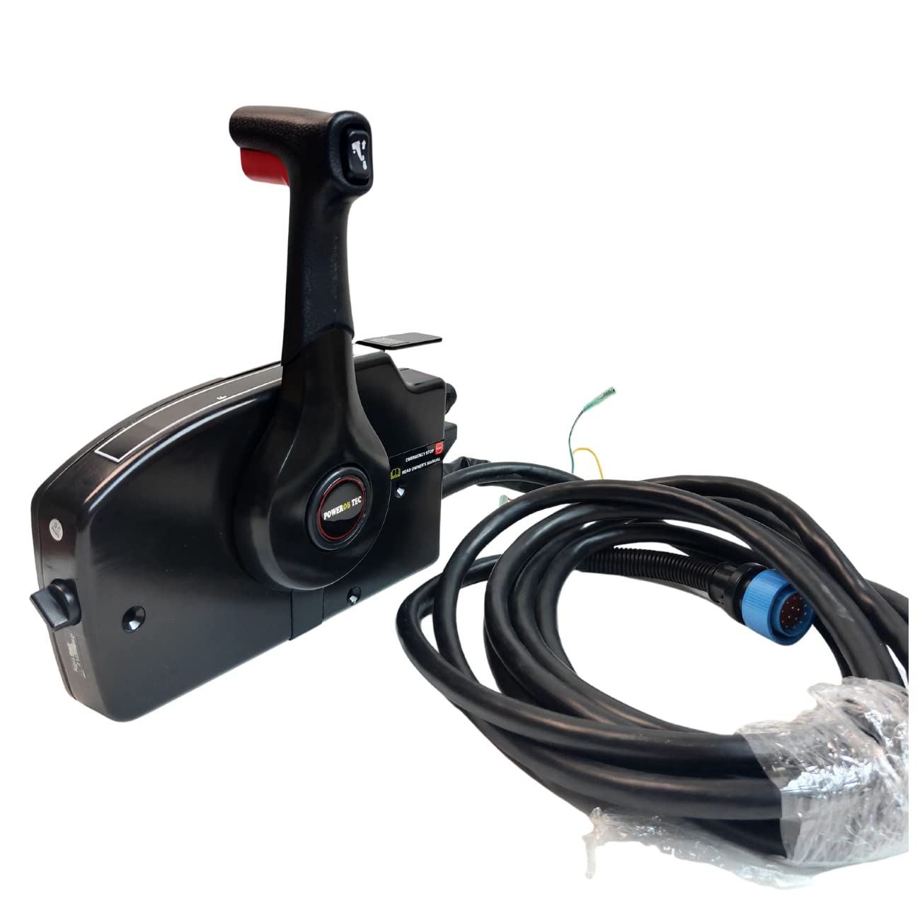 Mercury Outboard Engine Throttle Remote Control Box - Side Mounted 4-Stroke 14-Pin with 5m Harness & Power Trim Switch for Boating & Marine Applications