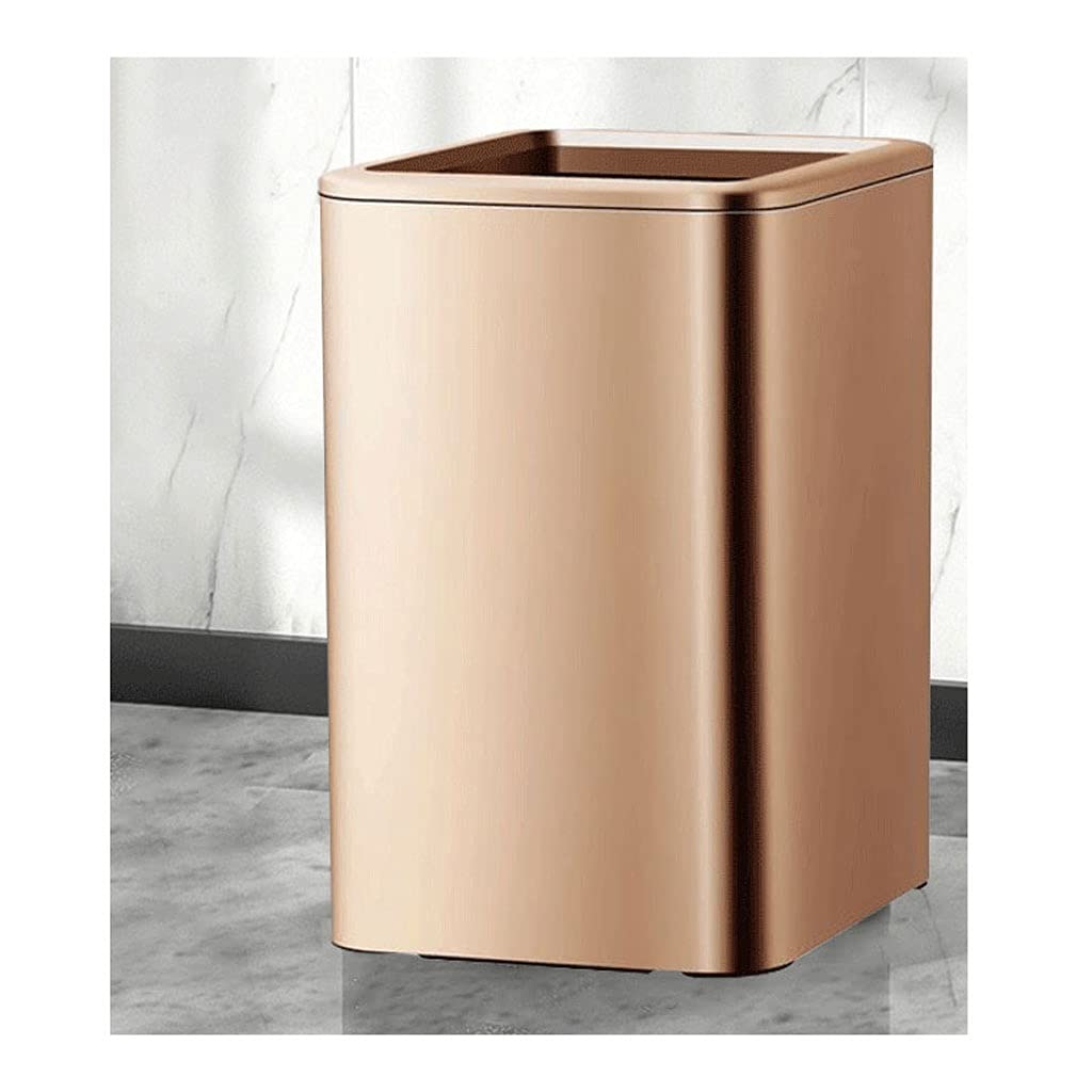 Stainless Steel Dual-Layer Compost Bin - Large Capacity Kitchen & Office Trash Can with Step Pedal - Odor-Free Waste Basket for Indoor/Outdoor Use (Color: A) - Perfect for Eco-Friendly Homes, Restaurants & Office Spaces
