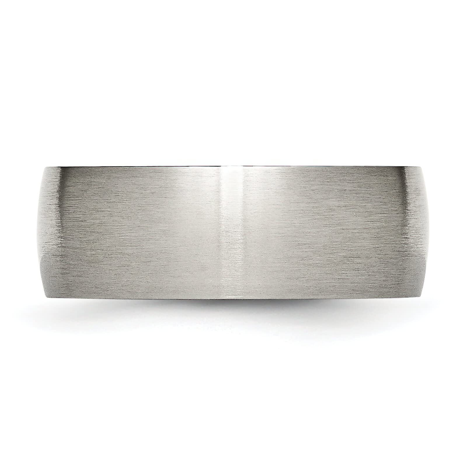 8mm Brushed Titanium Men's Wedding Ring Band - Size 13 - Durable & Comfortable for Everyday Wear, Anniversary Gifts & Special Occasions