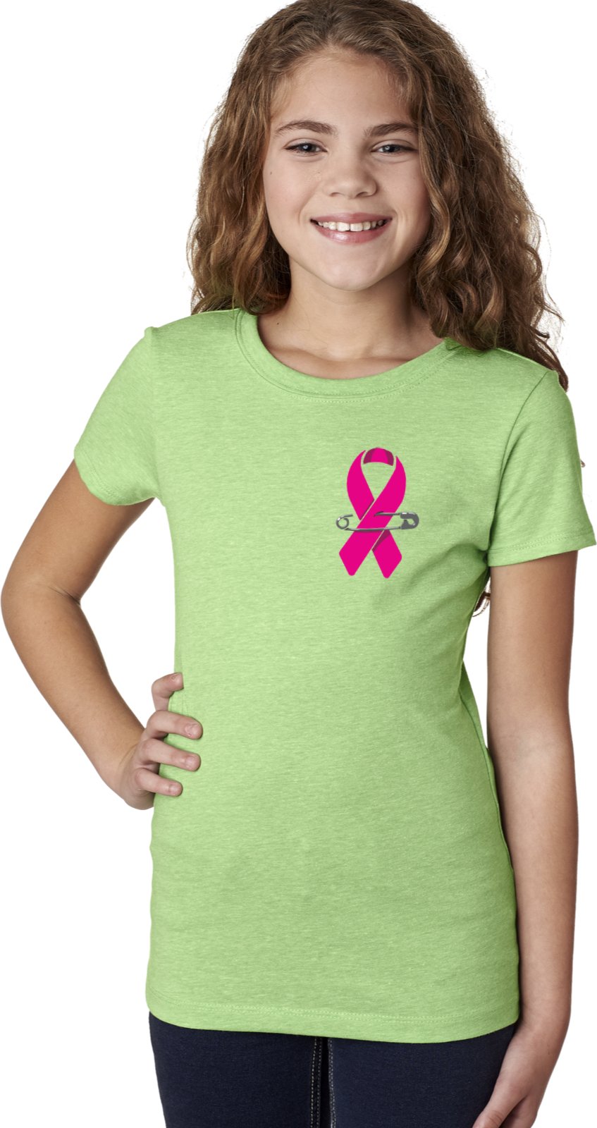 Pink Ribbon Breast Cancer Awareness T-Shirt for Women - Pocket Print Design | Comfortable & Stylish for Fundraising, Support Events & Everyday Wear