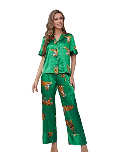 Short Sleeve Green Tiger
