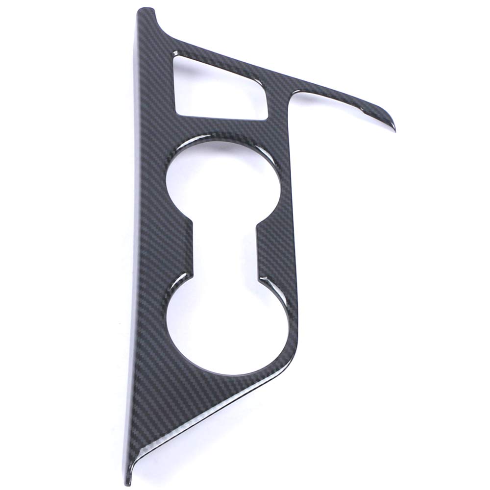 Carbon Fiber Car Cup Holder Panel Cover for Cadillac CT4 2020+ - Inner Front Seat Water Cup Holder Trim, Interior Accessories & Decoration Frame - Perfect for Road Trips & Daily Commutes