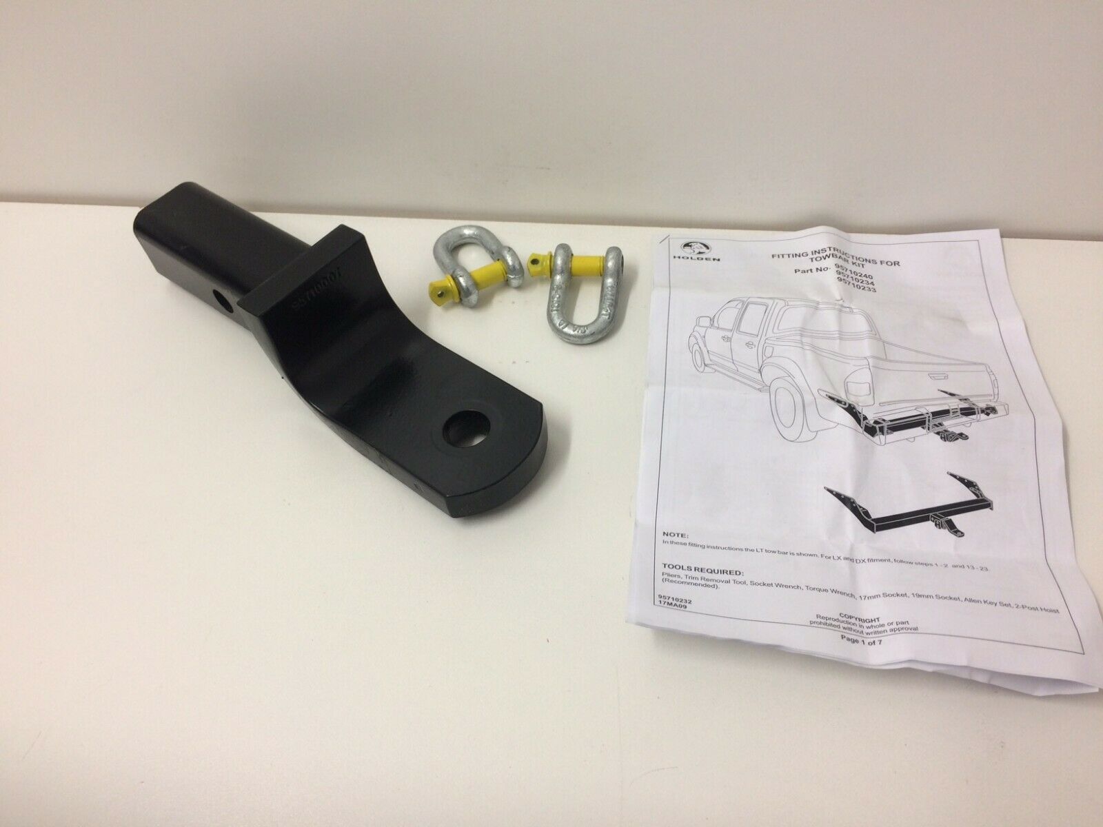 Genuine Holden RA Rodeo RC Colorado Heavy Duty Tow Bar Kit 3000KG - Perfect for Towing Trailers, Boats & Caravans