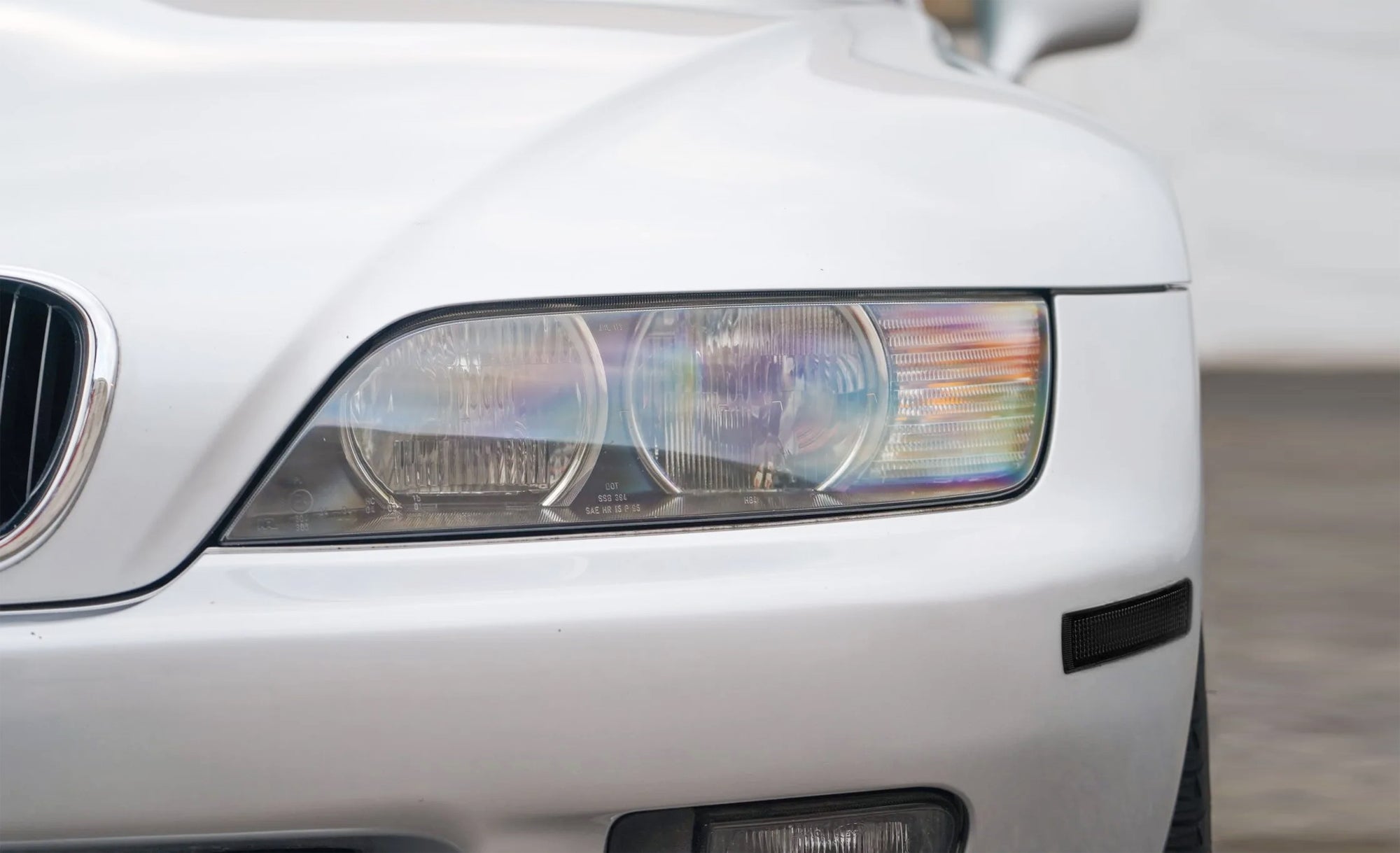 96-02 BMW Z3 Euro Smoked Lens Front Bumper with White Full LED Strip Side Markers - Upgrade Your Ride for Night Driving & Car Shows
