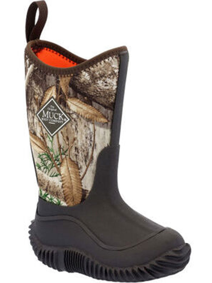 Muck KBH RTE Kids HALE Outdoor Multi-Season Boots - Brown RealTree Camo - Perfect for Hunting, Hiking & Outdoor Adventures