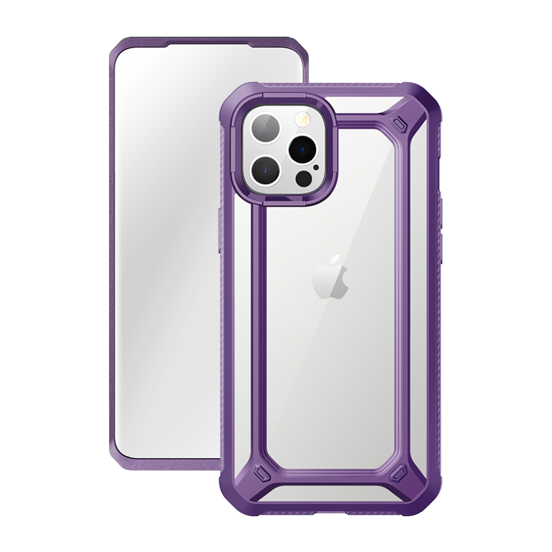 iPhone 12 Pro Max 6.7 Inch Unicorn Beetle Pro Series Case with Built-in Screen Protector - Shockproof Protective Cover in Purple | Perfect for Outdoor Activities, Travel & Daily Use