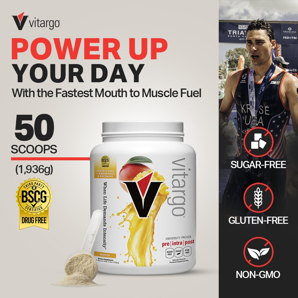 Vitargo Fast-Absorbing Carbohydrate Powder for Athletes - Pre & Post Workout Energy Boost, Muscle Recovery & Endurance Support