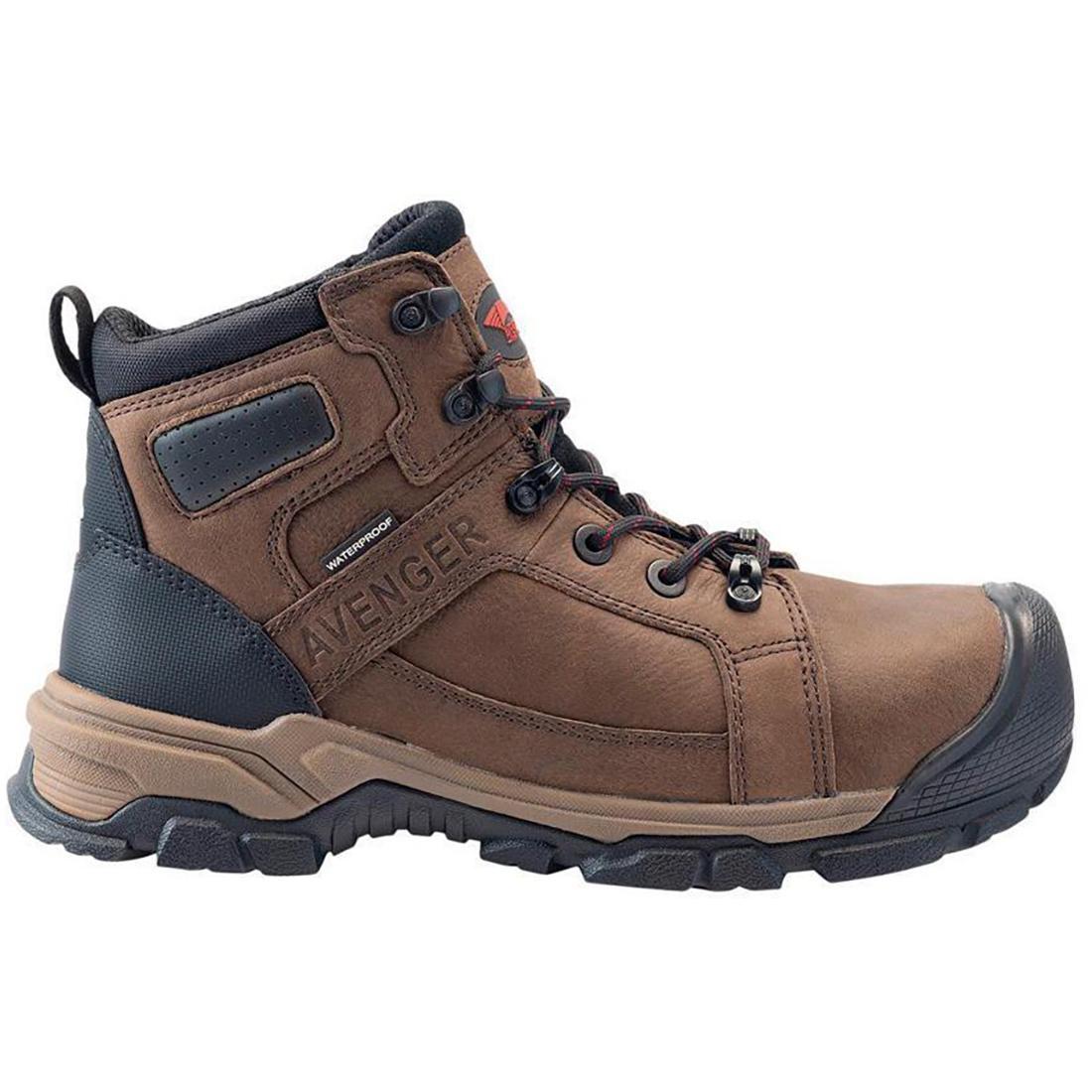 Ripsaw Puncture Resistant Alloy Toe Work Boots for Men - Durable Brown Safety Shoes for Construction, Warehouse & Outdoor Work