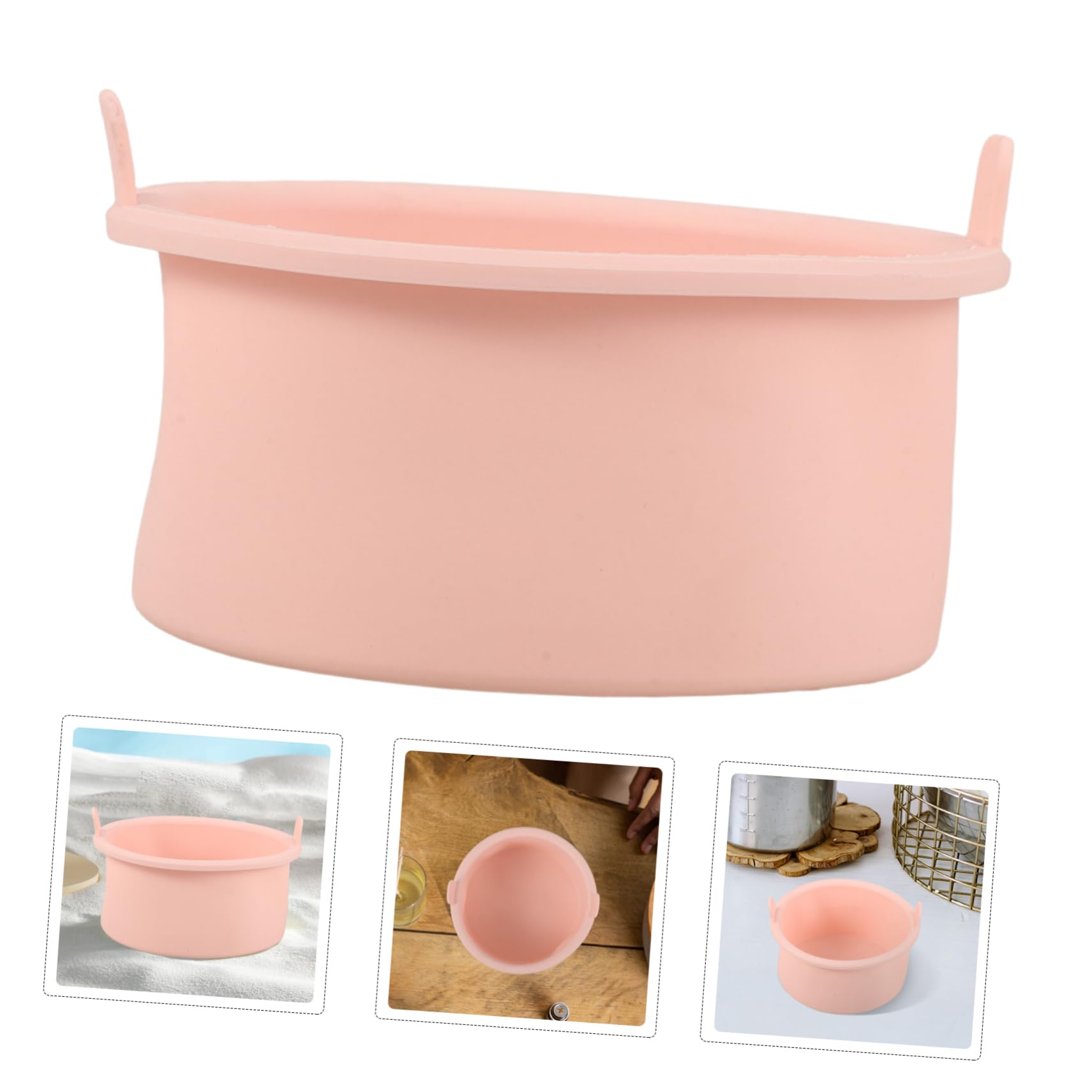 Minkissy Silicone Wax Melting Bowl - Pink Inner Pot for Wax Warmer, Hair Removal Wax Heater, Wax Bean Melter - Perfect for Salon, Spa & At-Home Hair Removal Waxing