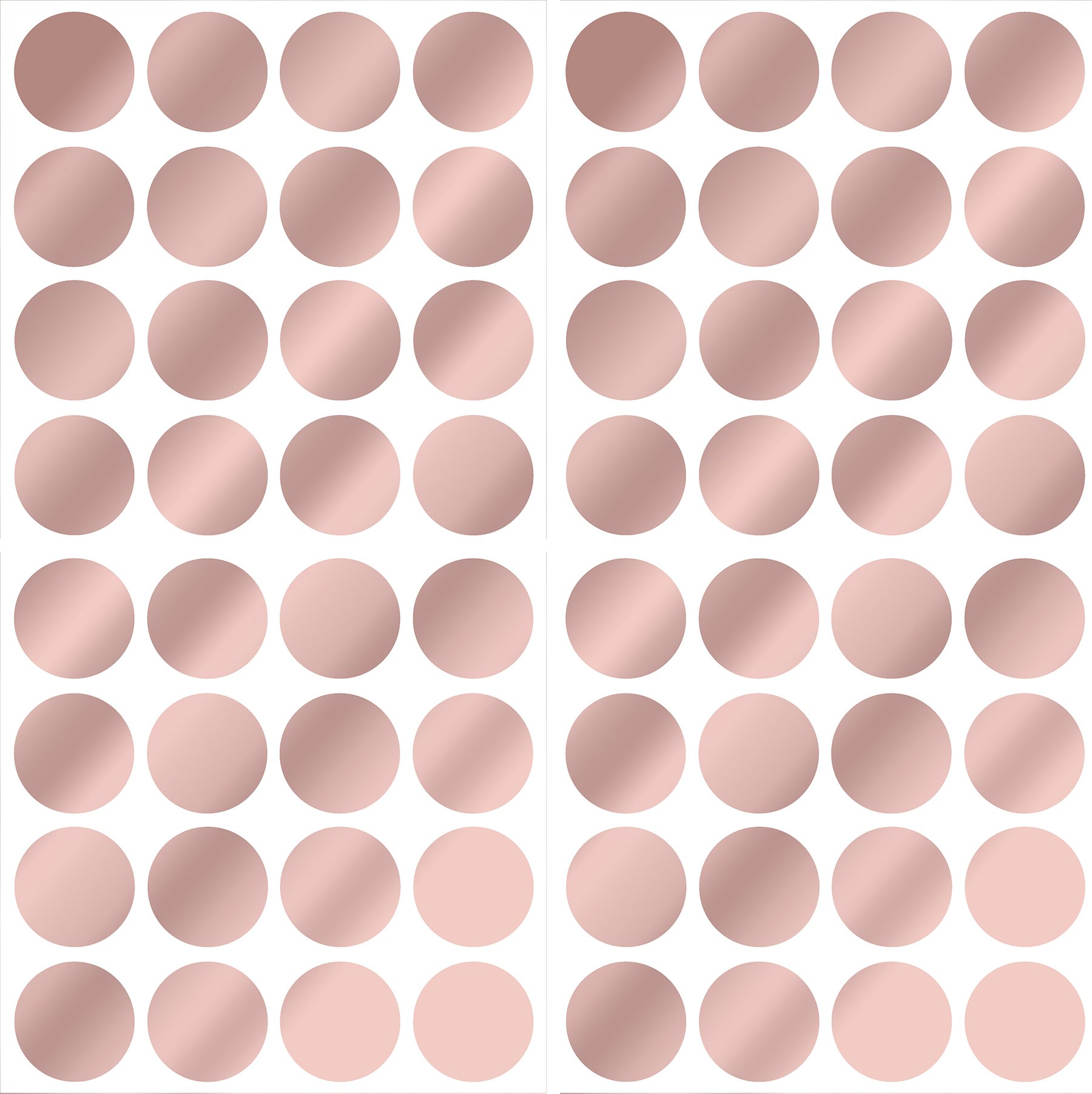 Wall Pops WPD2137 Rose Gold Confetti Dots - Metallic Removable Wall Decals for Bedroom, Nursery & Office Decor - Perfect for Parties, Home Styling & DIY Projects