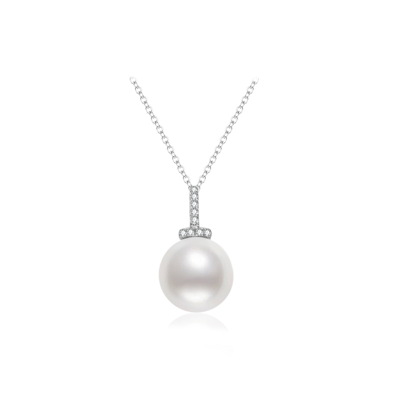 18K Solid Gold Australian White South Sea Pearl Necklace - Elegant Women's Jewelry Gift for Wedding, Anniversary & Special Occasions