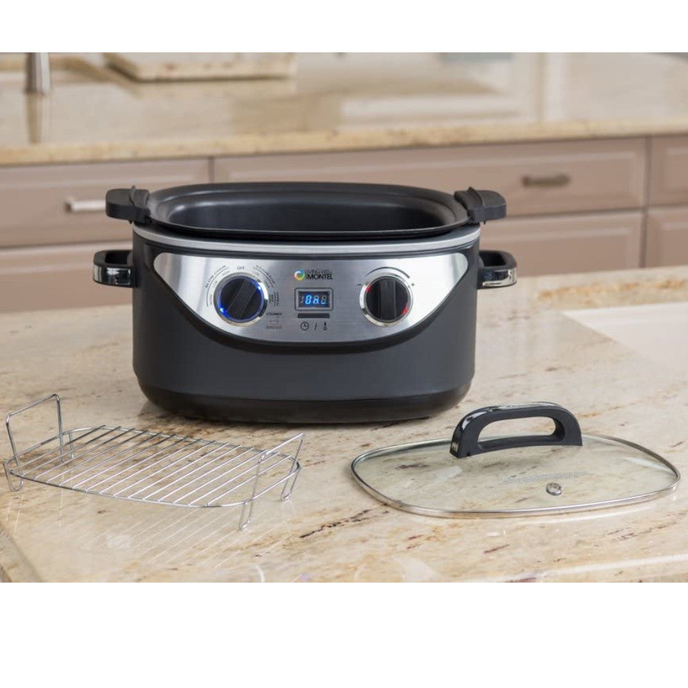 Montel Pro Plus 6-in-1 Multi Cooker | Electric Pressure Cooker, Slow Cooker, Rice Cooker, Steamer, Sauté Pan & Yogurt Maker (Model MWMC01) - Perfect for Meal Prep, Family Dinners & Healthy Cooking