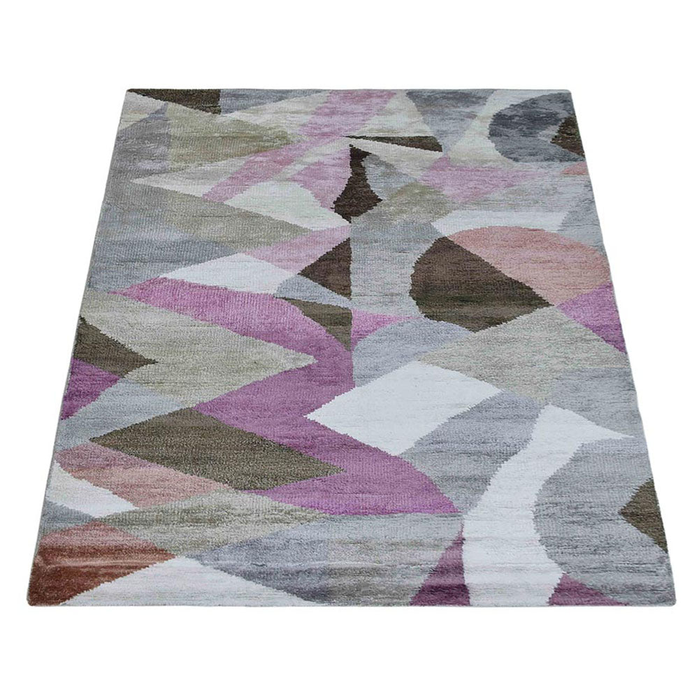 Hand Knotted Sheer Area Rug - Lightweight & Elegant for Living Room, Bedroom, or Nursery Decor