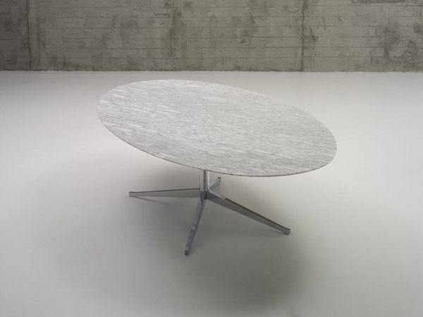 Florence Knoll 92 x 48 Inch Oval Table Desk - Modern Office & Conference Room Furniture for Home & Business Workspaces