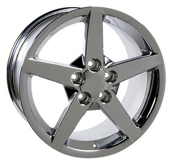 1993-2002 Pontiac Firebird 17 Inch Chrome Replacement Wheels - OEM Style Replica Rims (Part# 6710178) - Perfect for Restoration Projects & Classic Car Upgrades
