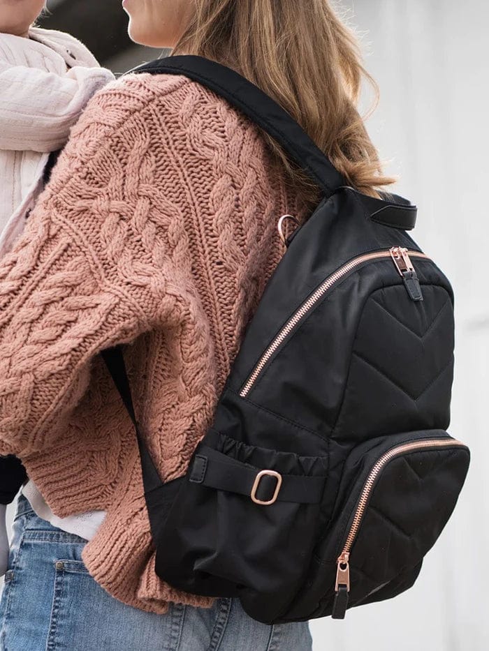 Storksak Hero Quit Backpack - Stylish & Durable Black Diaper Bag for Parents | Perfect for Travel, Daycare & On-the-Go Moms