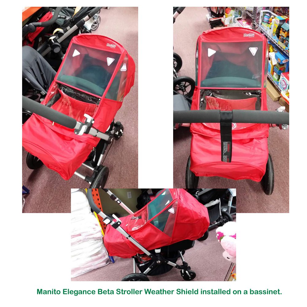 Manito Elegance Beta Stroller Weather Shield Rain Cover - Blue | Waterproof Protection for Baby Strollers | Perfect for Rainy Days, Windy Weather & Outdoor Adventures