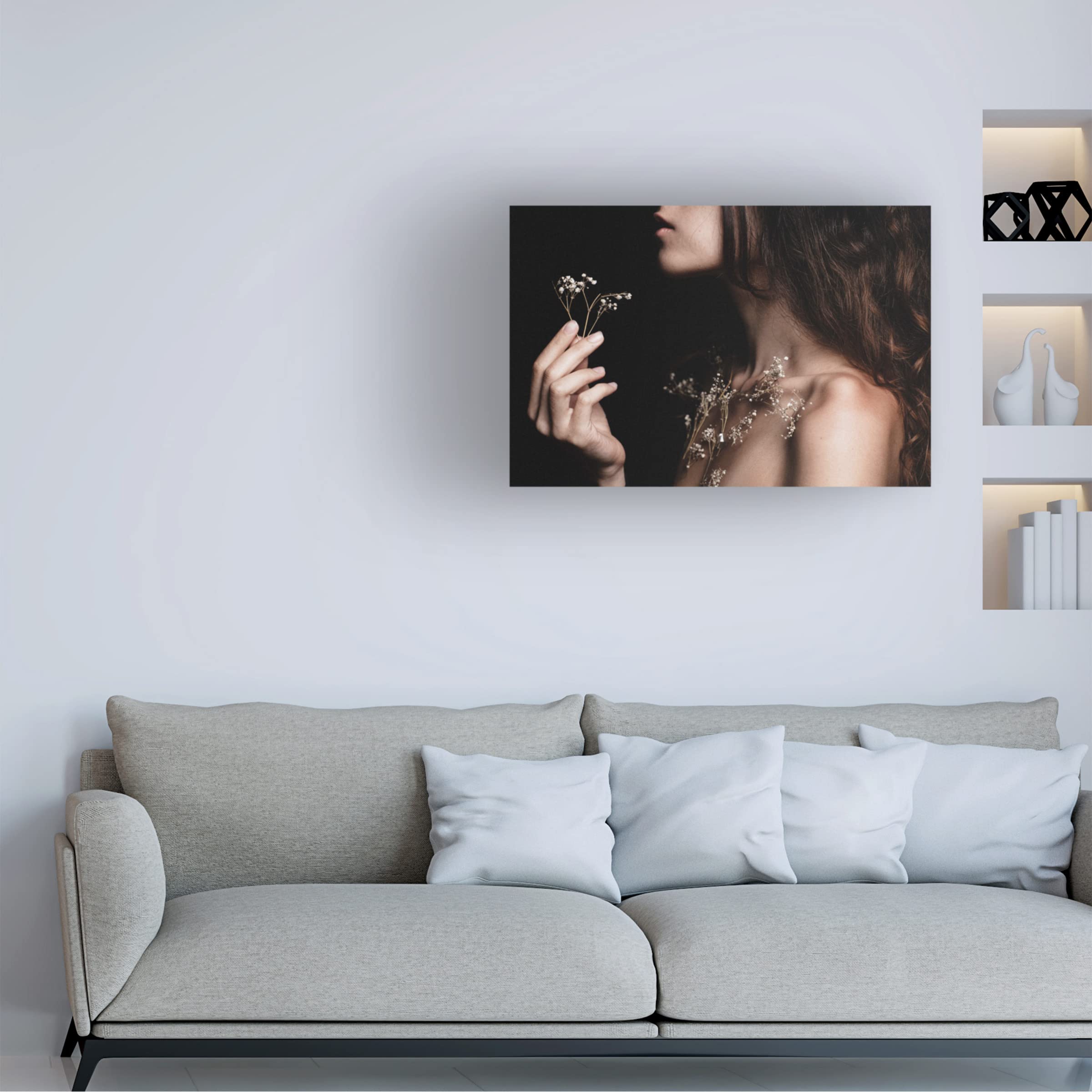 Trademark Fine Art 'Untitled' Abstract Canvas Painting by Artem Vasilenko - Modern Wall Art for Living Room, Bedroom & Office Decor