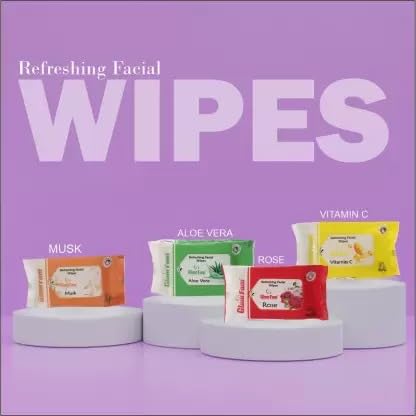 Glam Fam Rose Extract Daily Cleansing & Refreshing Wet Wipes + Super Black Eyeliner + Volumizing Mascara Combo Kit | Perfect for Travel, Makeup Removal & On-the-Go Touch Ups