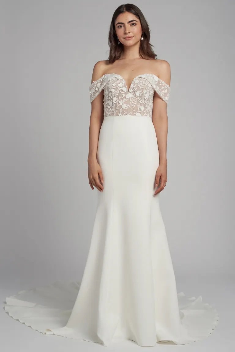Jenny Yoo Angelica Gown - Elegant Wedding Dress for Brides | Perfect for Church Ceremonies & Formal Events