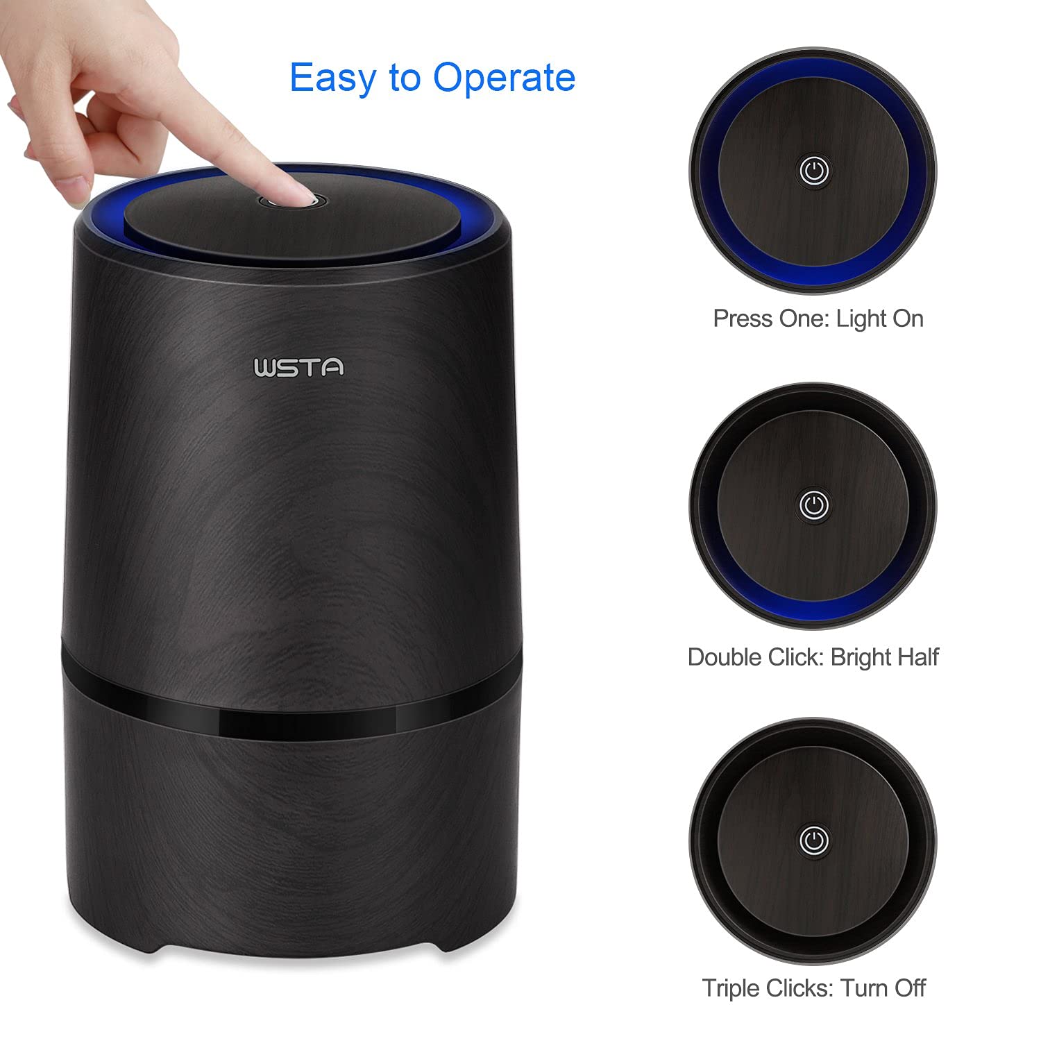 True HEPA Air Purifier W050S + W050T Bundle - Eliminates 99.97% of Dust, Pollen & Pet Dander | Perfect for Bedrooms, Living Rooms & Offices