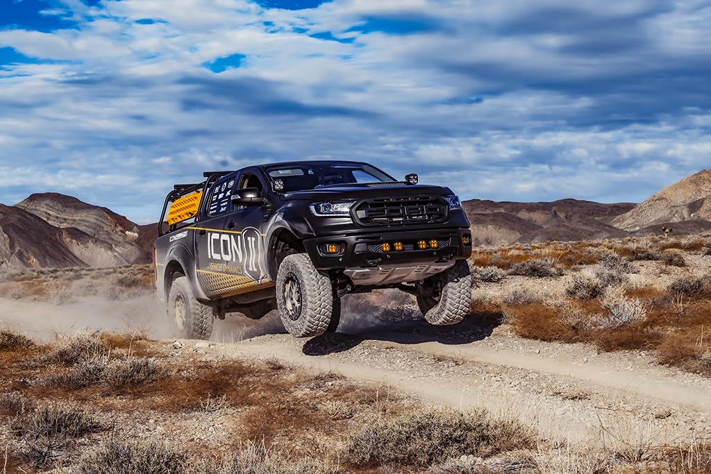 ICON Rear 2.5 VS Shocks with Piggyback Reservoir - Pair for 2019-2021 Ford Ranger (97730P) | Off-Road Performance & Smooth Ride for Trucks & SUVs