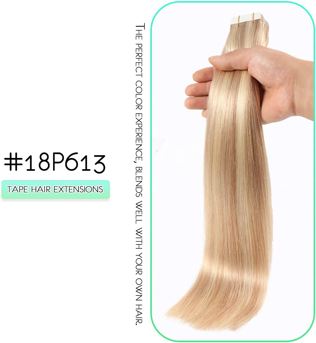 Seamless Skin Weft Tape for Human Hair Extensions - Invisible Hair Integration for Natural Look | Perfect for Daily Wear, Special Occasions & Styling
