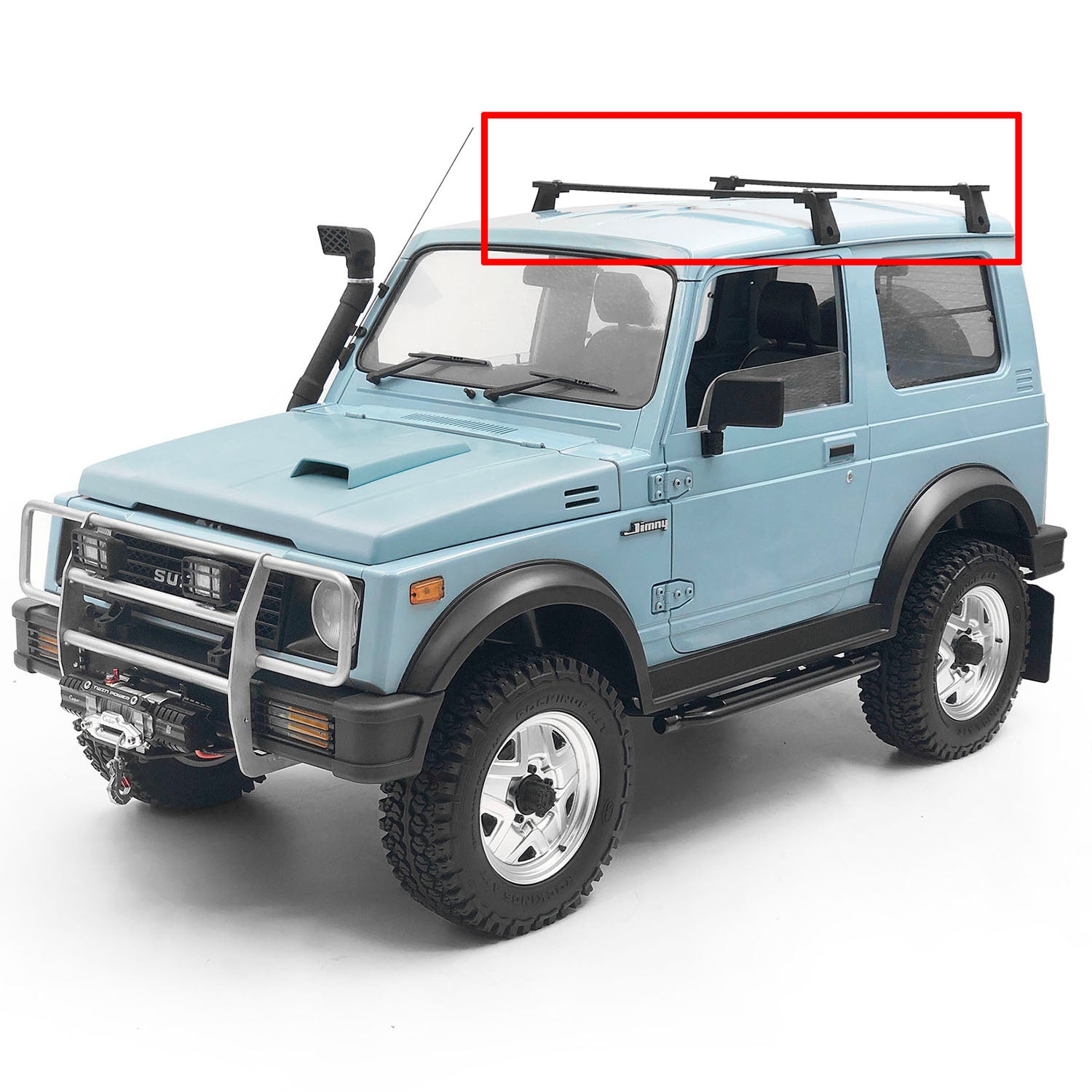 1/6 Scale CC Hand Metal Roof Rack for RC Capo Sixer1 Electric Rock Crawler - Off-Road Vehicle Accessory for DIY Enthusiasts | Perfect for RC Car Customization & Outdoor Adventure Scenes