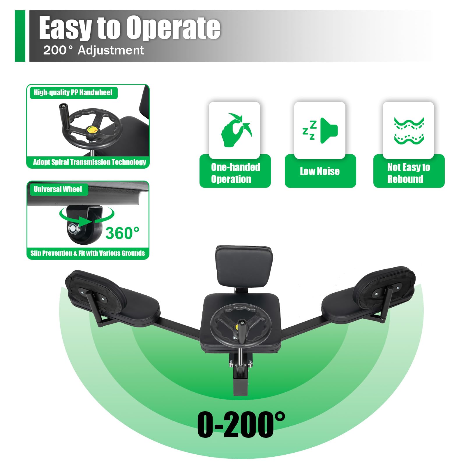 TFCFL Heavy Duty Leg Stretcher Machine - 180° Professional Flexibility Trainer for Gymnastics, Yoga, MMA & Home Gym Workouts | Perfect for Splits Training, Martial Arts & Fitness Routines