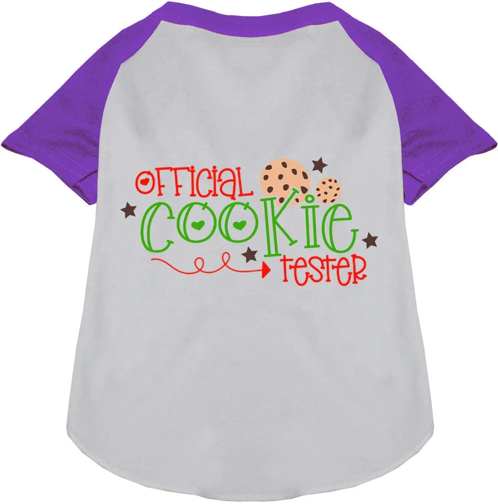 Cookie Taster Sleeved Pet Jersey - Comfortable Dog & Cat Apparel for Baking & Playtime - Perfect for Pet Costumes, Photo Shoots & Holiday Celebrations