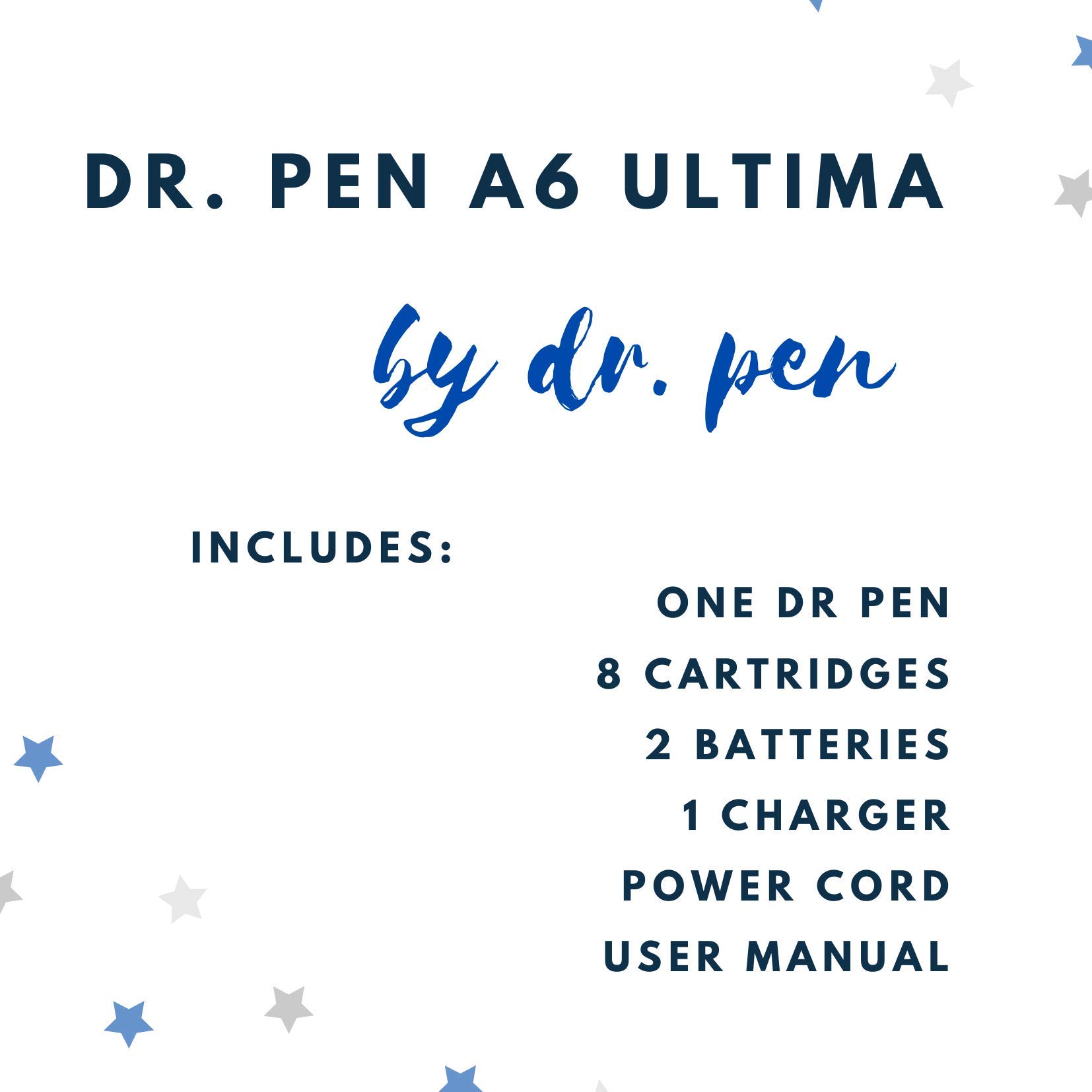 Dr. Pen Ultima A6 Wireless Electric Derma Pen Kit - Professional Microneedling Device with 8 Cartridges (4x 12 Pin & 4x 36 Pin) for Facial Rejuvenation, Acne Scar Removal & Anti-Aging Skincare | At-Home & Salon Use